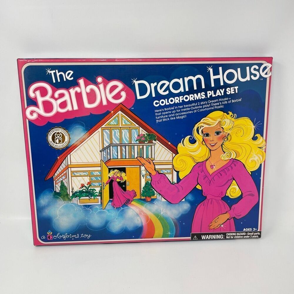 Barbie Colorforms Retro Dream House Play Set #02121Z 2020 Preowned